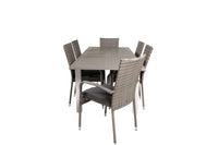 Eetgroep Albany met de stoelen Anna 