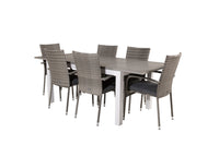 Eetgroep Albany met de stoelen Anna 