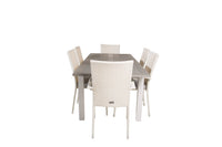 Eetgroep Albany met de stoelen Anna 