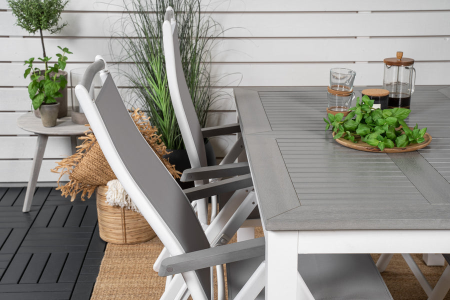 Eetgroep Albany met de stoelen Albany 