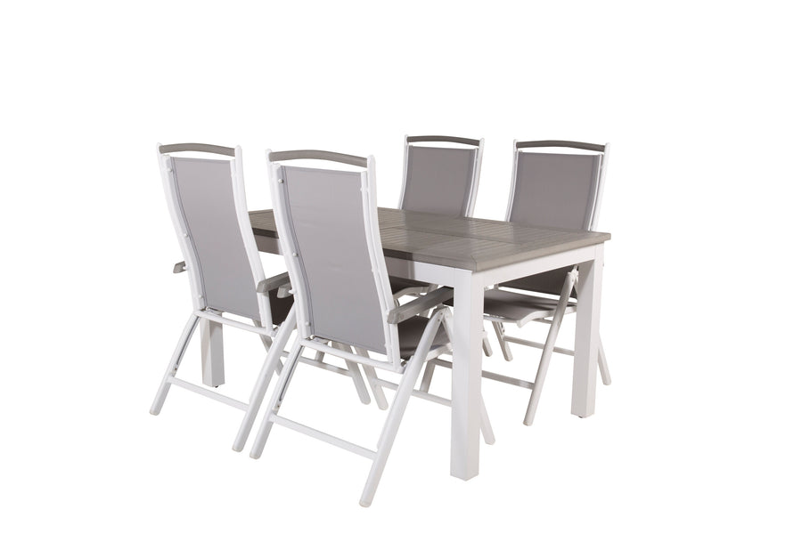Eetgroep Albany met de stoelen Albany 