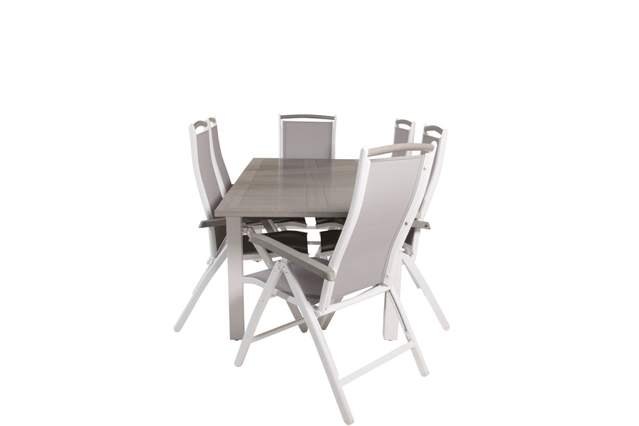 Eetgroep Albany met de stoelen Albany 