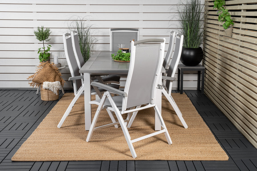 Eetgroep Albany met de stoelen Albany 