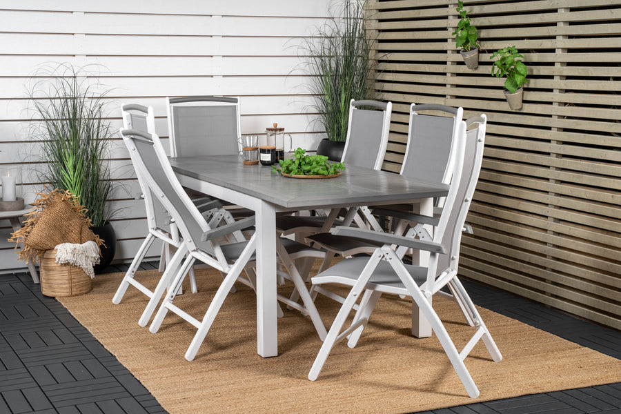 Eetgroep Albany met de stoelen Albany 