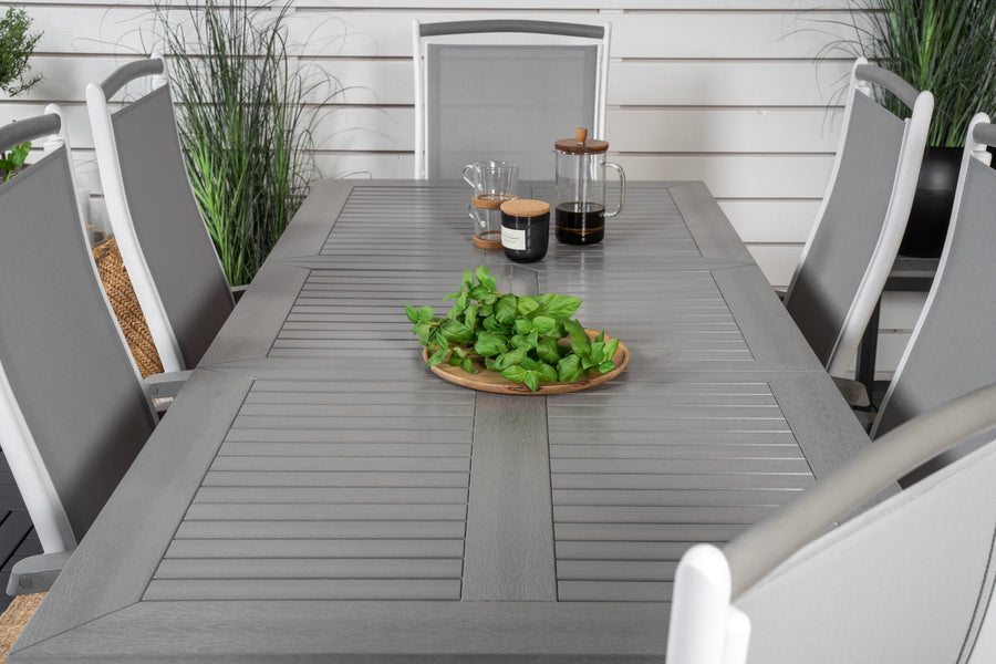 Eetgroep Albany met de stoelen Albany 