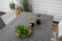 Eetgroep Albany met de stoelen Santorini 