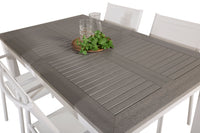 Eetgroep Albany met de stoelen Santorini 