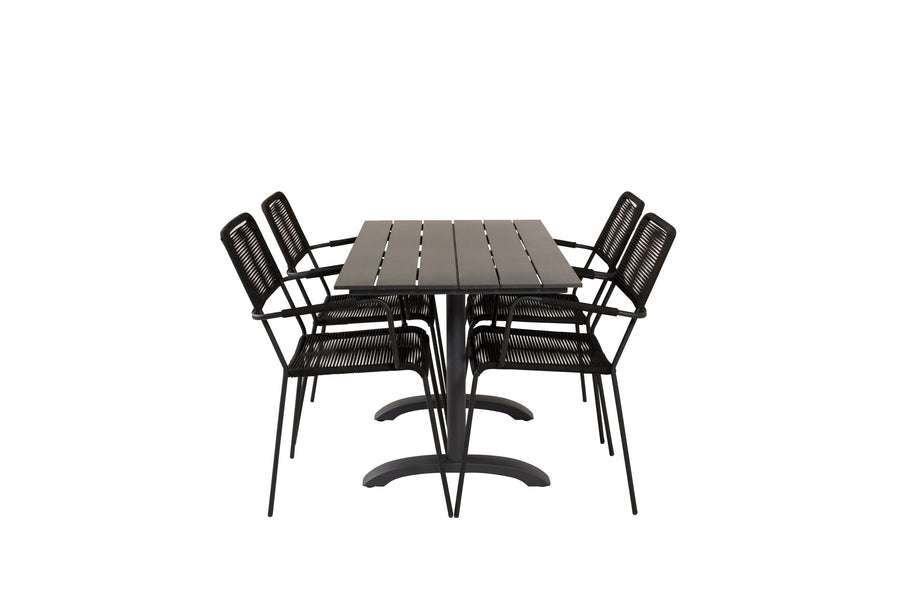 Eetgroep Denver met de stoelen Lindos 