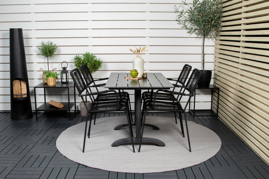 Eetgroep Denver met de stoelen Lindos 