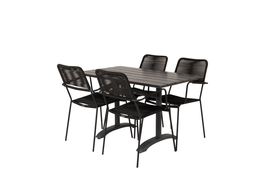 Eetgroep Denver met de stoelen Lindos 