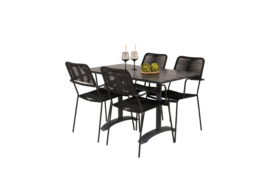 Eetgroep Denver met de stoelen Lindos 