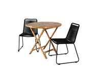 Eetgroep Cane met de stoelen Lindos 