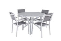 Eetgroep Alma met de stoelen Copacabana 