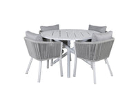 Eetgroep Alma met de stoelen Virya 