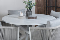 Eetgroep Alma met de stoelen Virya 