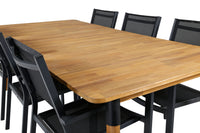 Eetgroep Julian met de stoelen Copacabana 