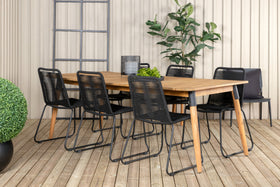 Eetgroep Julian met de stoelen Lindos 