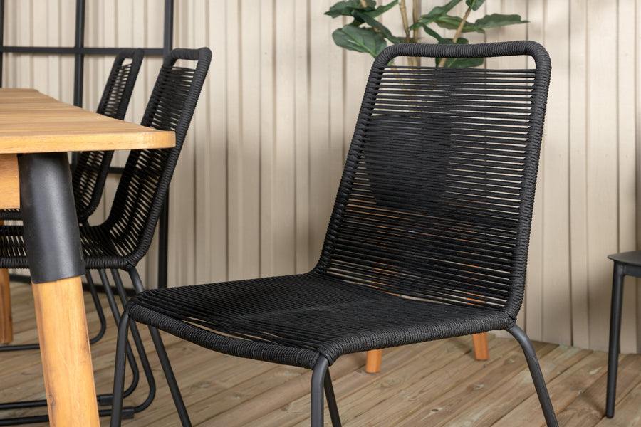 Eetgroep Julian met de stoelen Lindos 