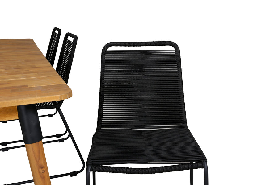 Eetgroep Julian met de stoelen Lindos 