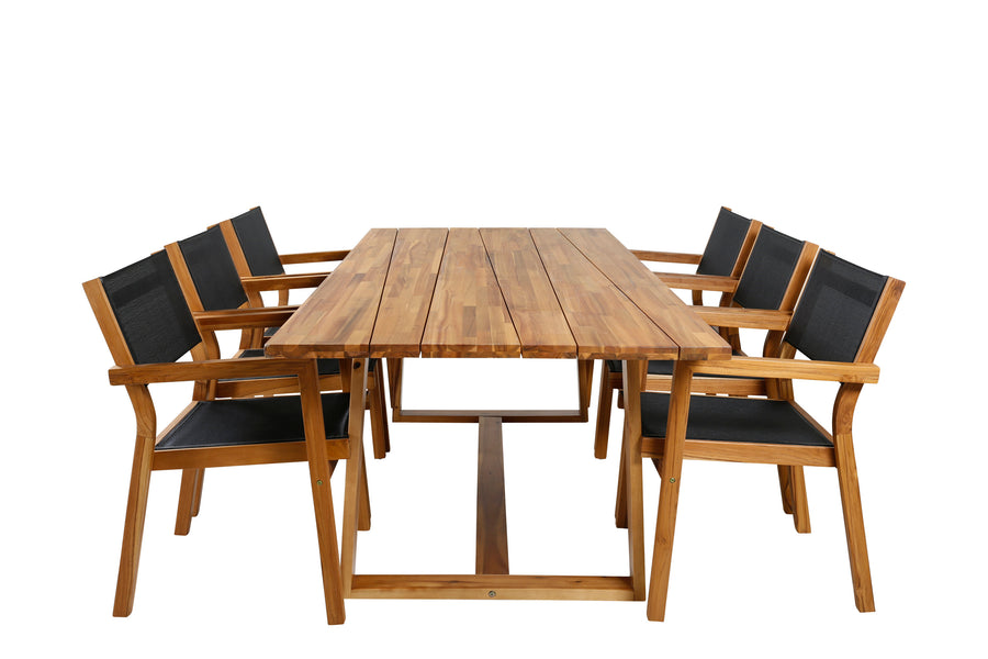Eetgroep Plankton met de stoelen Venice 