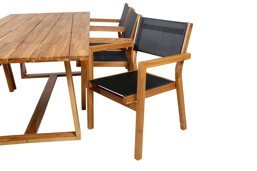 Eetgroep Plankton met de stoelen Venice 