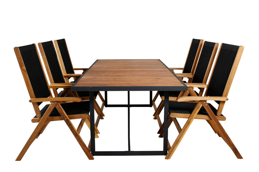 Eetgroep Khung met de stoelen Little John 