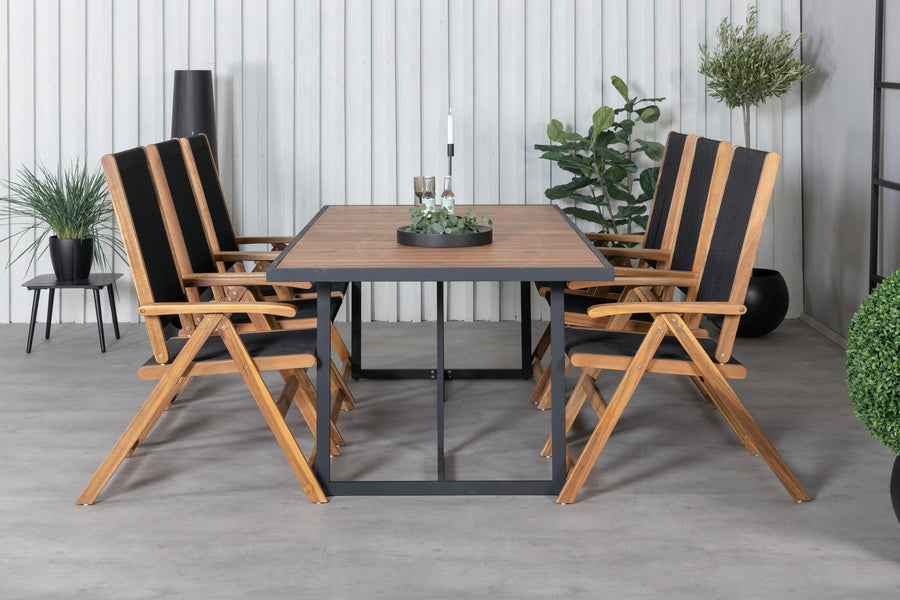 Eetgroep Khung met de stoelen Little John 