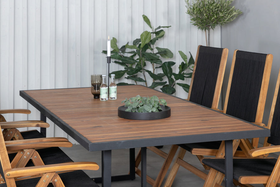 Eetgroep Khung met de stoelen Little John 