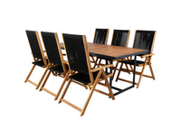Eetgroep Khung met de stoelen Little John 