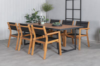 Eetgroep Khung met de stoelen Venice 