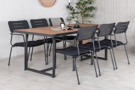 Eetgroep Khung met stoelen Nicke 