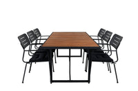 Eetgroep Khung met stoelen Nicke 