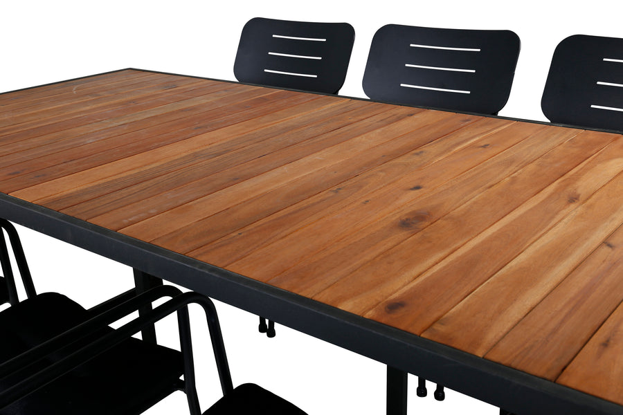 Eetgroep Khung met stoelen Nicke 