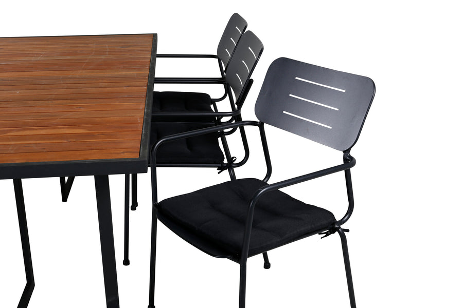 Eetgroep Khung met stoelen Nicke 