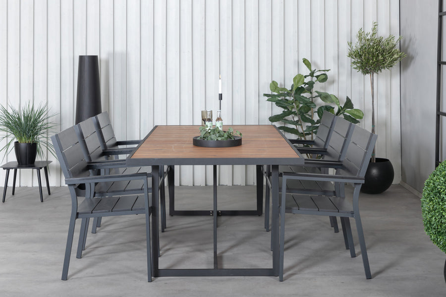 Rechthoekig frame eettafelset 