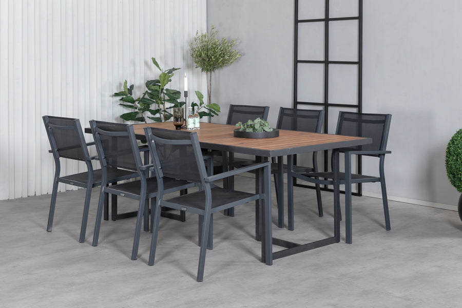 Rechthoekig frame eethoek 