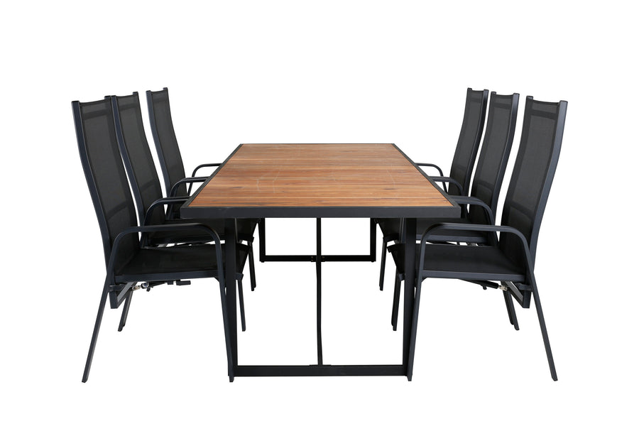Rechthoekig frame eetgroep 
