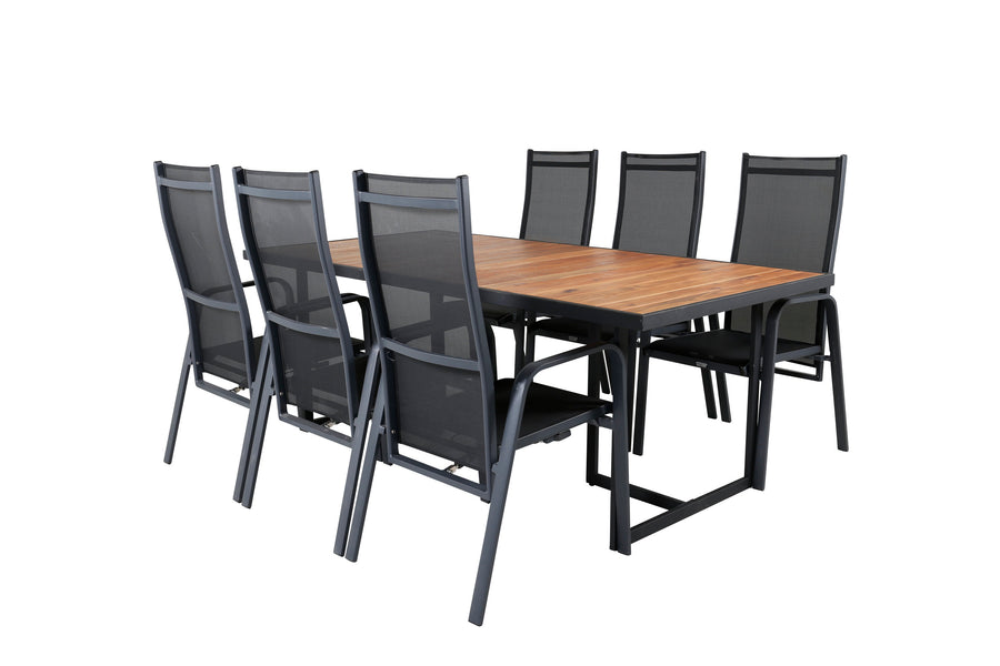 Rechthoekig frame eetgroep 