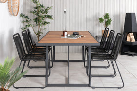 Eetgroep Khung met de stoelen Lindos 