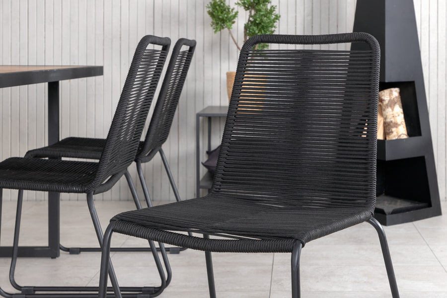 Eetgroep Khung met de stoelen Lindos 