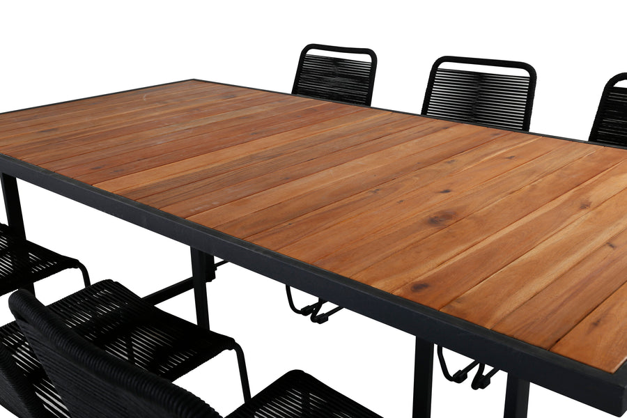 Eetgroep Khung met de stoelen Lindos 
