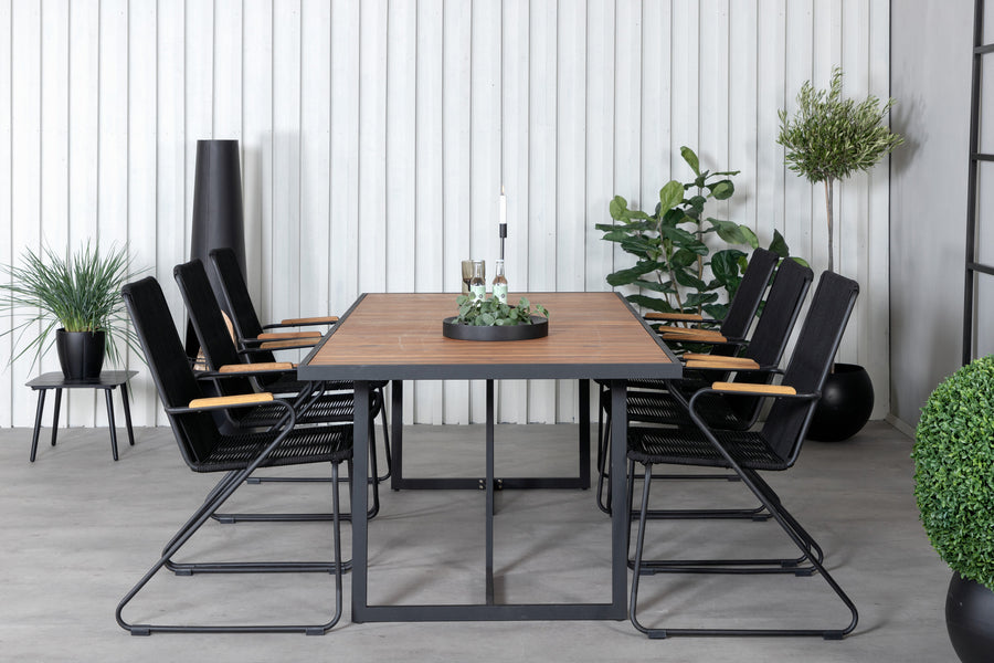 Rechthoekig frame eethoek 
