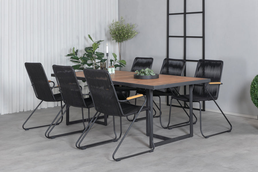 Rechthoekig frame eethoek 