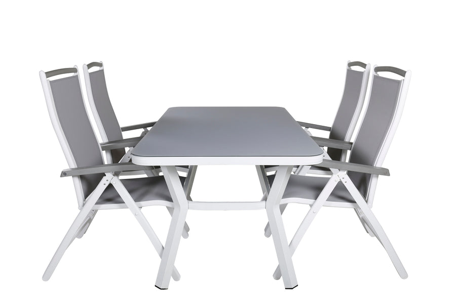 Eetgroep Virya met de stoelen Albany 