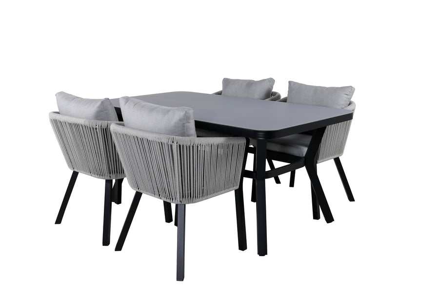 Eetgroep Virya met de stoelen Virya 