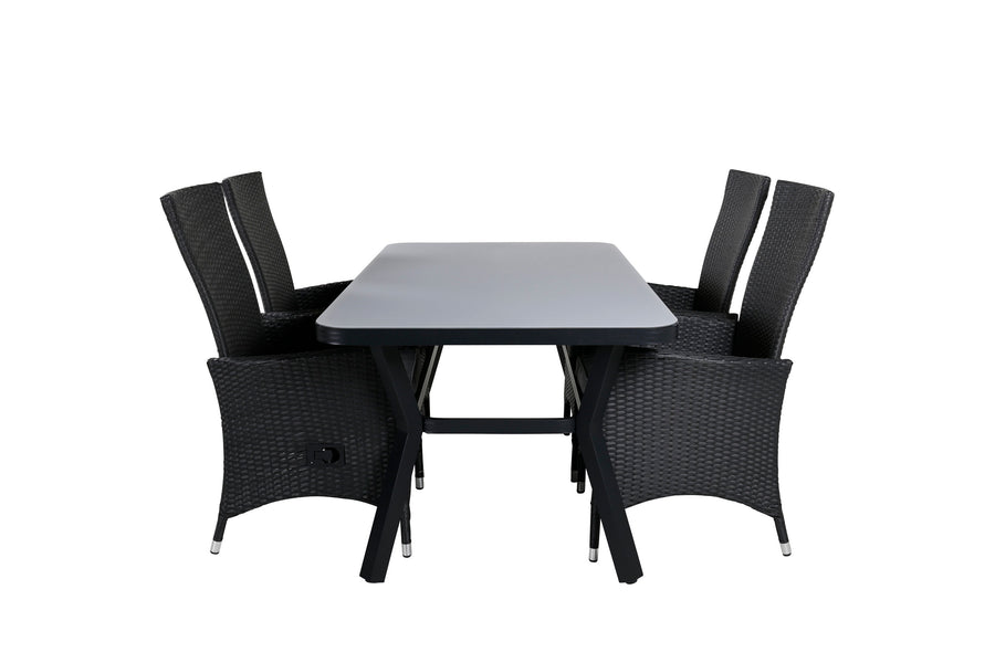 Eetgroep Virya met de stoelen Padova 