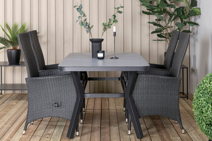 Eetgroep Virya met de stoelen Padova 