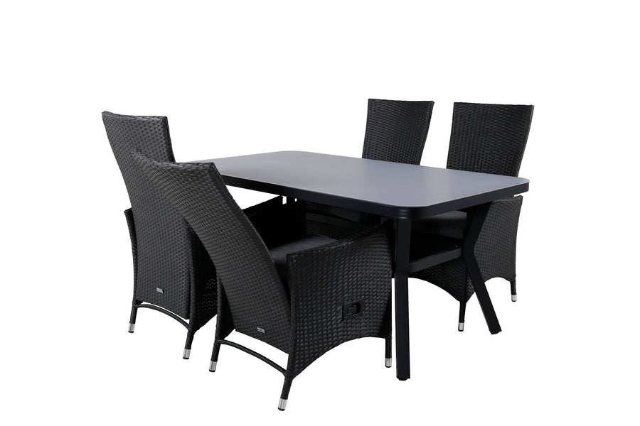 Eetgroep Virya met de stoelen Padova 