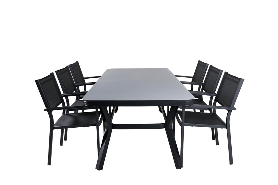 Eetgroep Virya met de stoelen Copacabana 