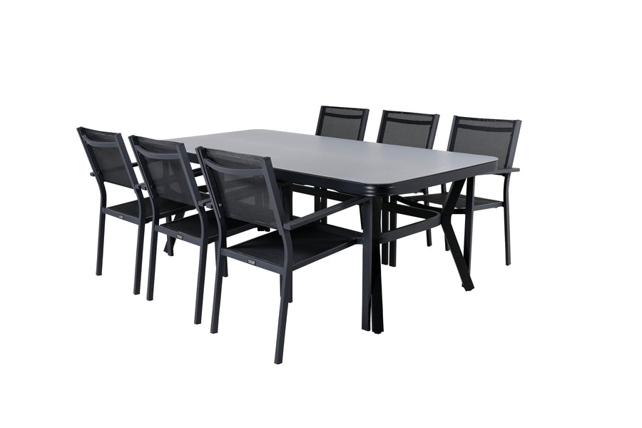 Eetgroep Virya met de stoelen Copacabana 